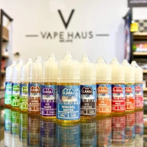 LANA電子煙油 30ml 實拍圖,展示多款尼古丁鹽口味,台灣現貨供應。